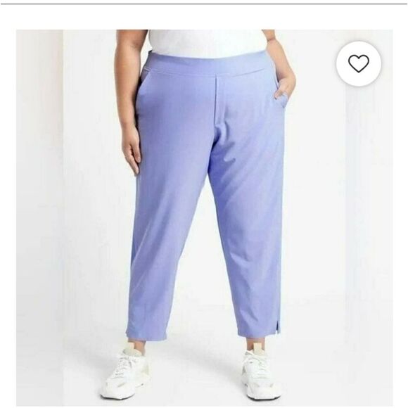 Athleta Brooklyn Ankle Pant in Victorian Periwinkle Purple size 26 NWT - Picture 1 of 4